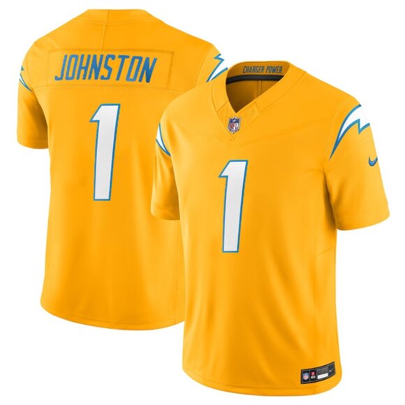 Mens Youths Womens Quentin Johnston Golden Jersey Vapor Stitched - Picture 1 of 1